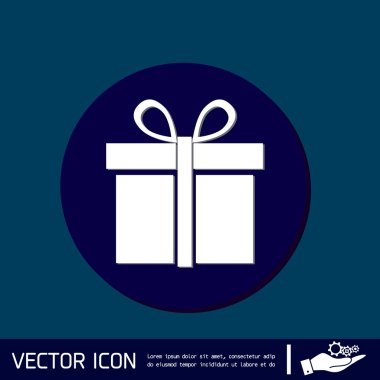 hediye kutusu simgesini bir yay ile