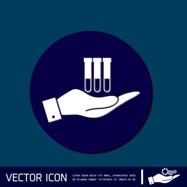 bir ampul ya da kabı tutan el