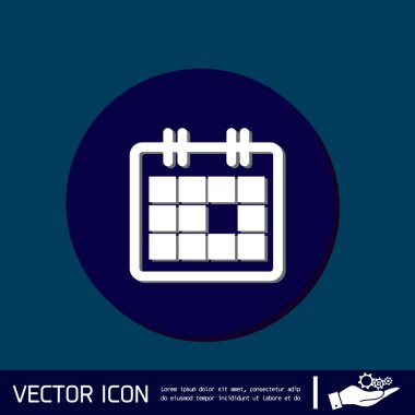 takvim işareti mavi