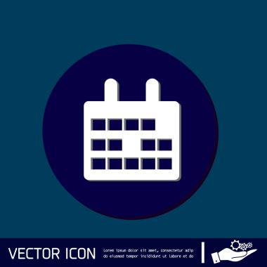 takvim işareti mavi