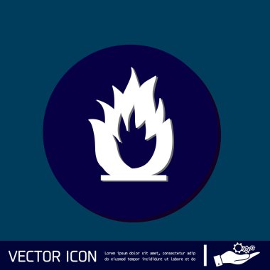 Yangın işareti mavi