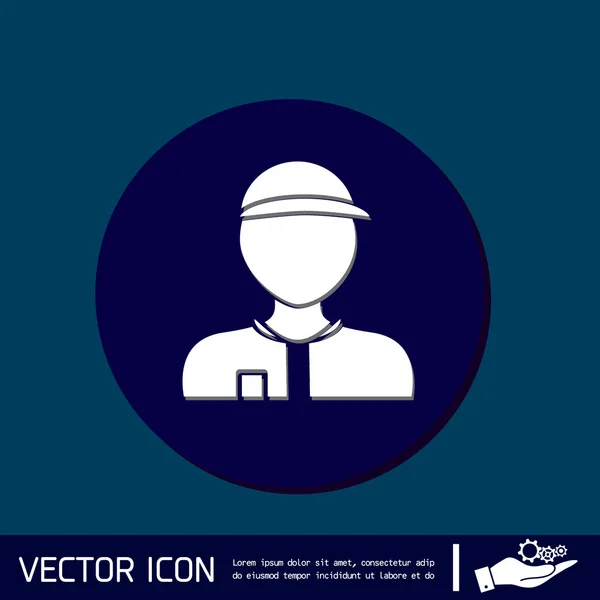 Man wearing a cap — Stock Vector