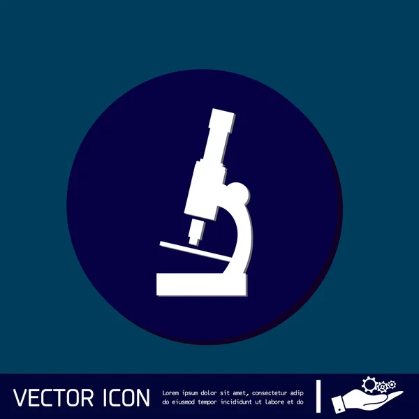 Icona del segno del microscopio — Vettoriale Stock
