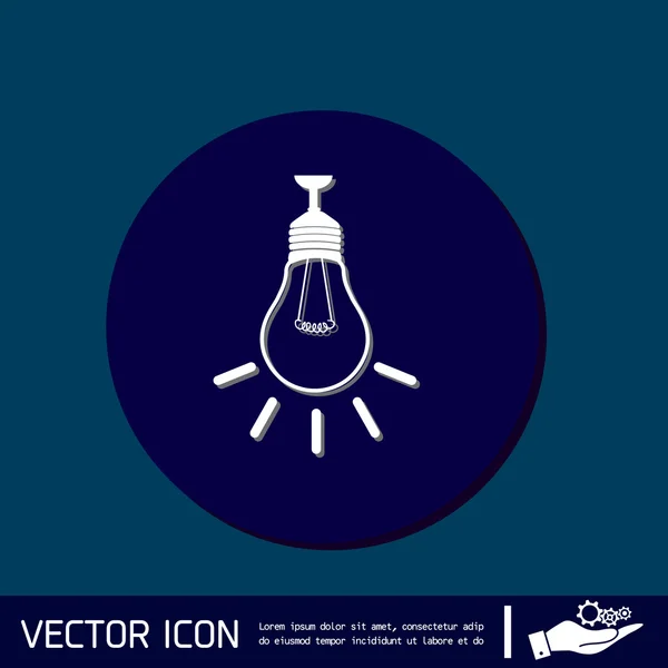 Lightbulb. character ideas — Stock Vector