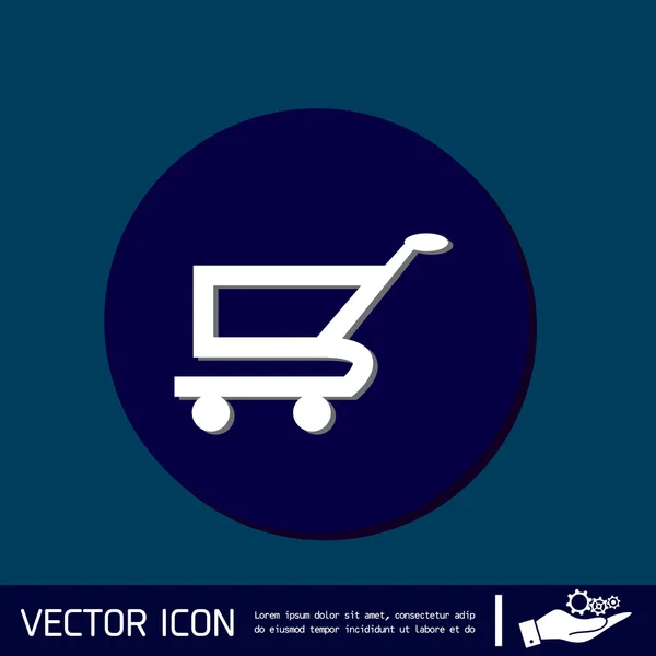 Icono del carrito de compras — Vector de stock