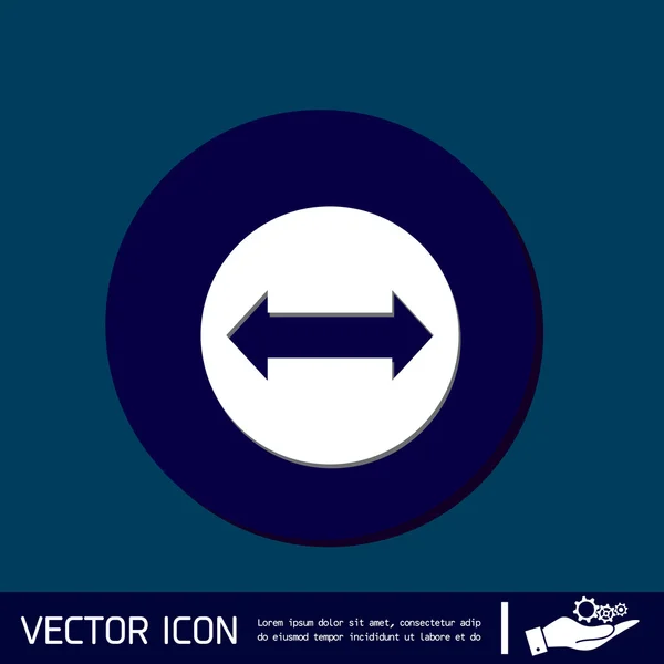 Web arrow symbol — Stock Vector