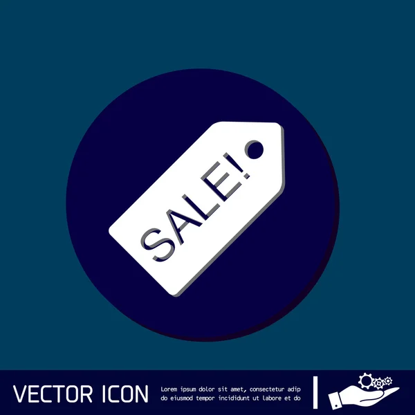 Venta etiqueta signo — Vector de stock