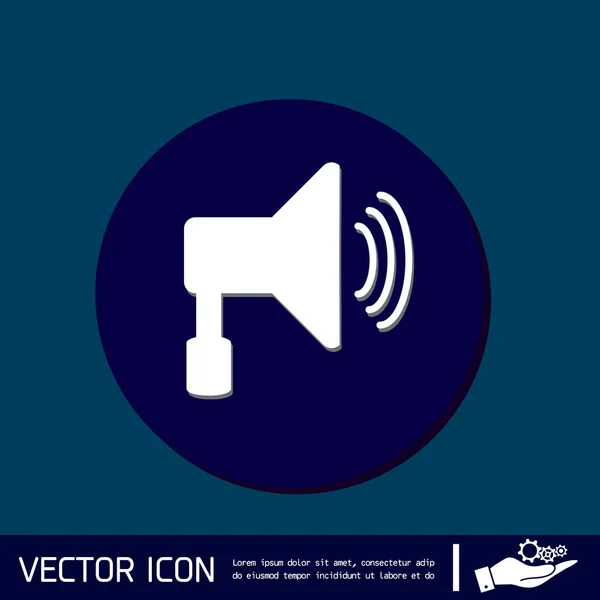 Loudspeaker, Volume icon — Stock Vector