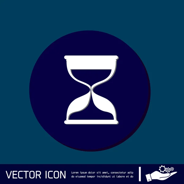 Timeglas venter, ikon forventninger – Stock-vektor