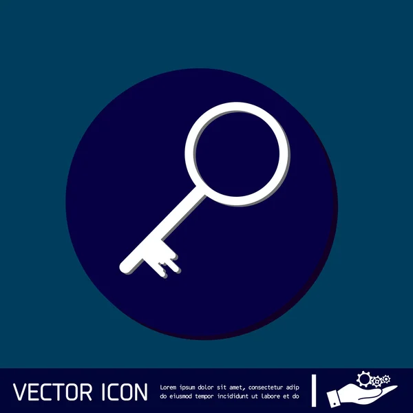 Icono del símbolo clave — Vector de stock