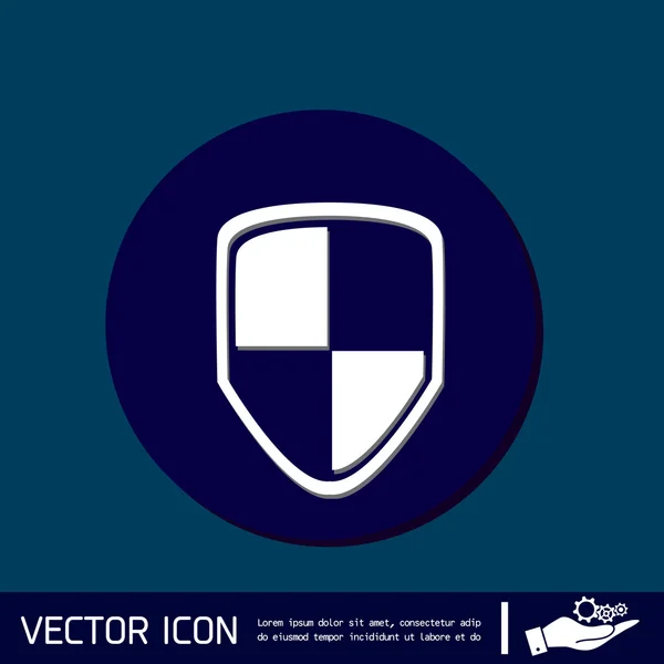 Proteger icono escudo — Vector de stock