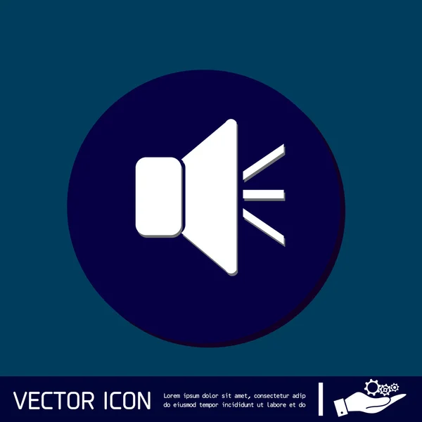 Haut-parleur, icône de volume — Image vectorielle