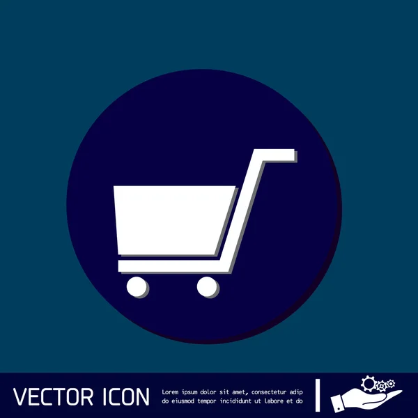 Shopping cart icon — Stock Vector