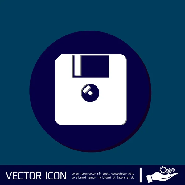 Icône de disquette d'ordinateur — Image vectorielle