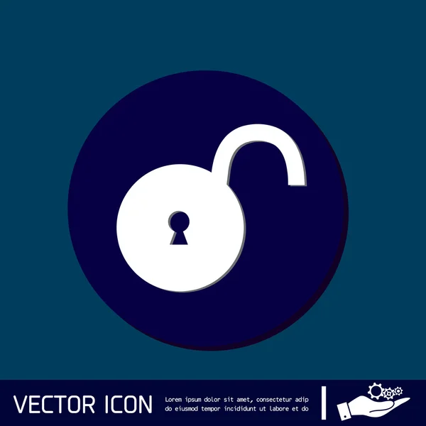 Icono del símbolo del candado — Vector de stock