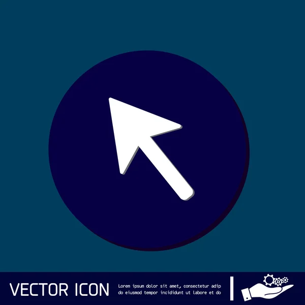 Symbole de flèche web — Image vectorielle