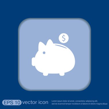 Domuz kumbarası. Paranın sembolü