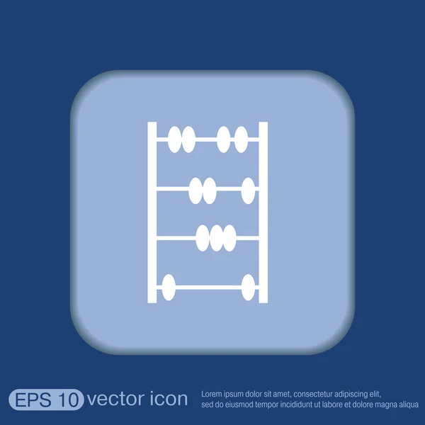 Gamla retro abacus-ikonen — Stock vektor