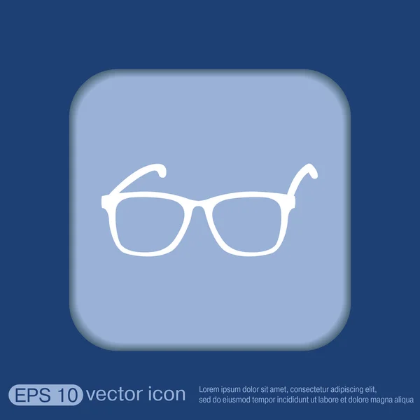 Glasses symbol icon — Stock Vector