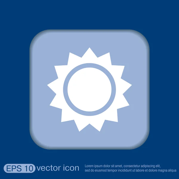 Weather icon. sun — Stock Vector