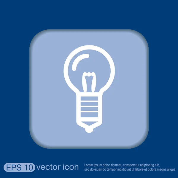 Lightbulb. character ideas — Stock Vector