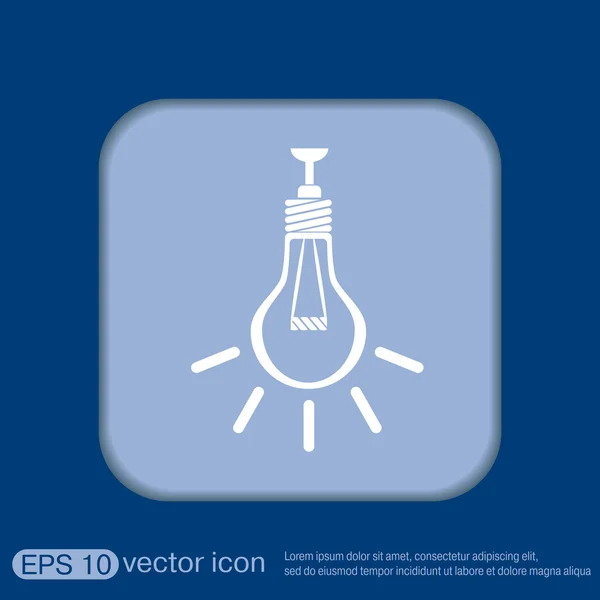 Lightbulb. character ideas — Stock Vector