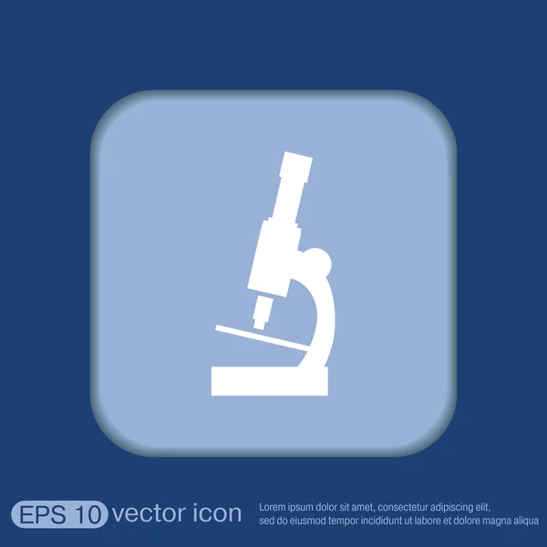 Microscoop teken. symboolpictogram — Stockvector