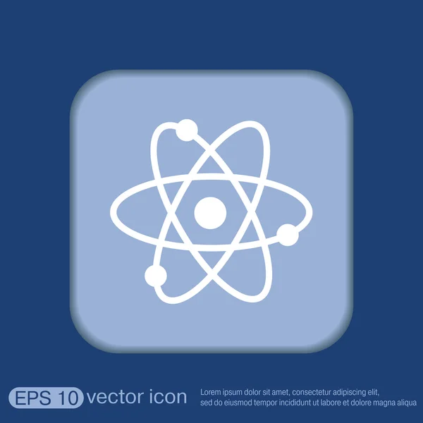 Atom, molecule. symbol icon — Stock Vector