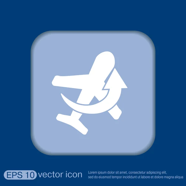 Icon of air travel — Stock Vector