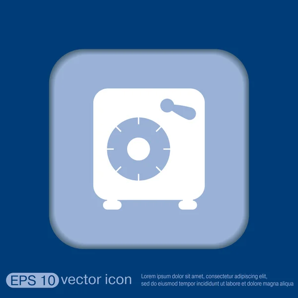 Bank vault safe icon — Stock Vector