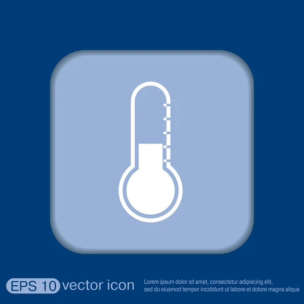 Ícone do termómetro. símbolo de temperatura — Vetor de Stock