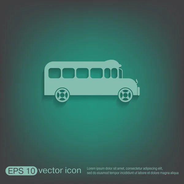 School bus icon — Stock Vector