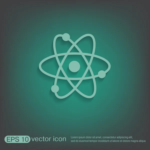 Atom, molecule symbol icon — Stock Vector