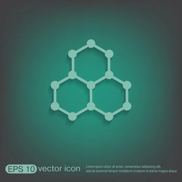 Símbolo compuesto químico — Archivo Imágenes Vectoriales