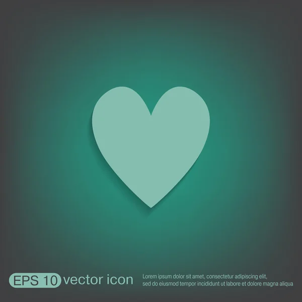 Heart icon sign — Stock Vector