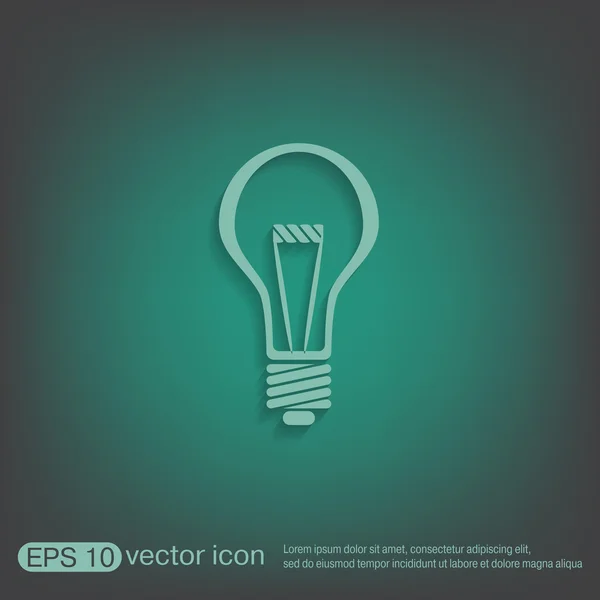 Icono de la luz eléctrica — Archivo Imágenes Vectoriales