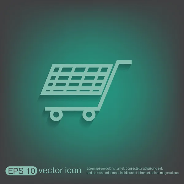 Icono del carrito de compras — Vector de stock