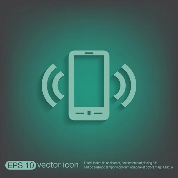 Ringing phone icon — Stock Vector