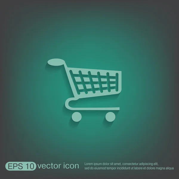 Shopping cart icon — Stock Vector