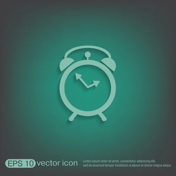 Reloj muestra la hora — Vector de stock