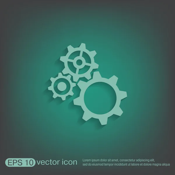 Cogwheel, icon setting and repair — Stock Vector