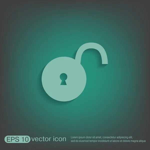 Icono del símbolo del candado — Vector de stock