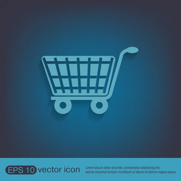 Shopping cart icon — Stock Vector