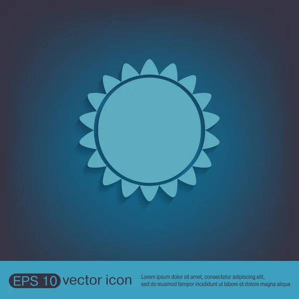 Weather icon. sun — Stock Vector