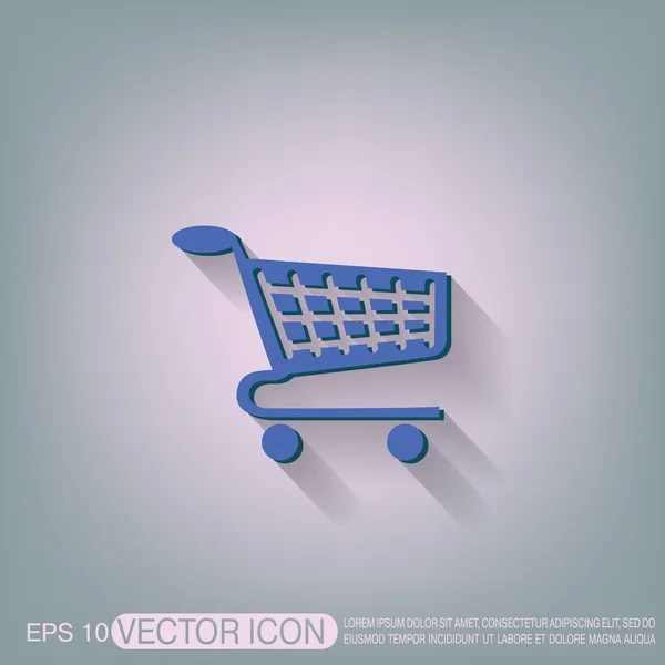 Shopping cart icon. — Stock Vector