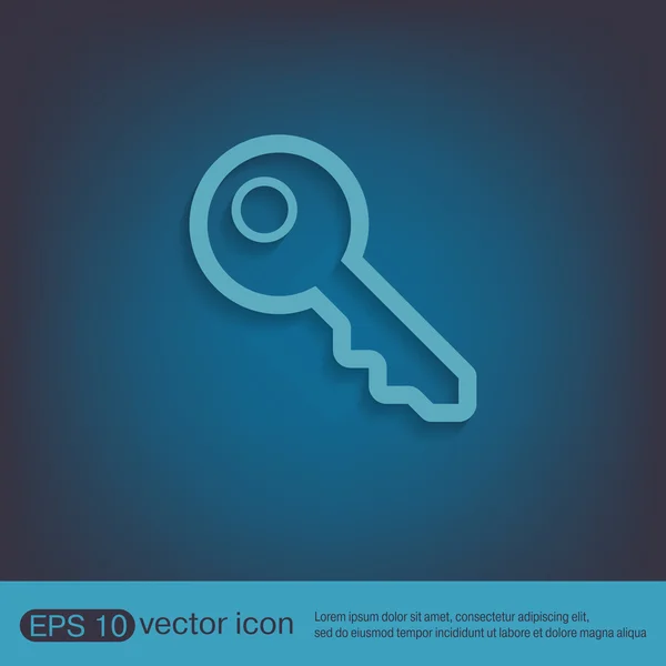 Key symbol icon — Stock Vector