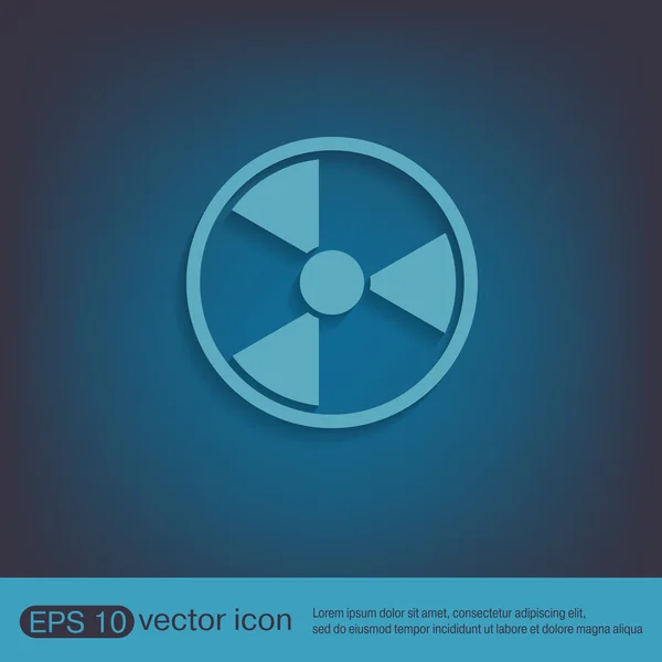 Nucleaire gevaar pictogram — Stockvector