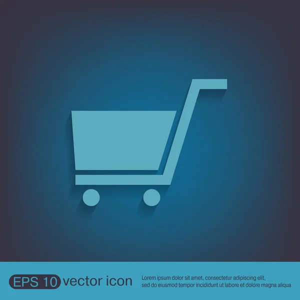 Shopping cart icon — Stock Vector