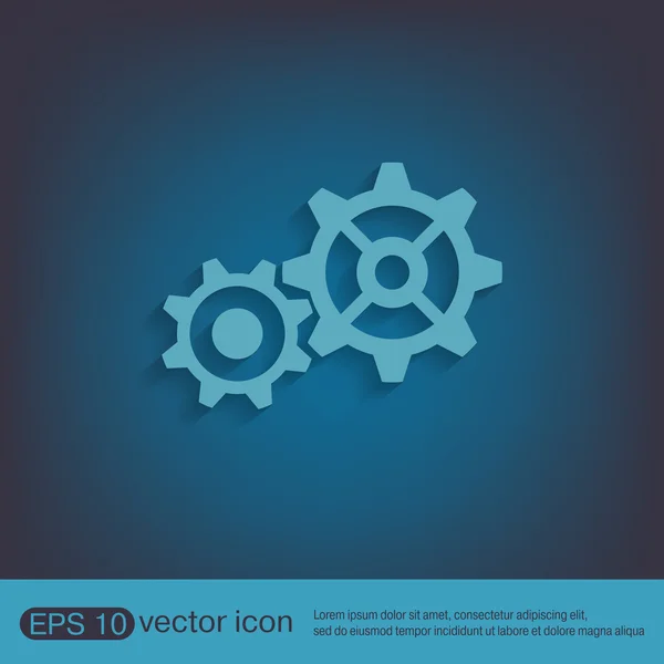 Cogwheel, ajuste y reparación de iconos — Vector de stock