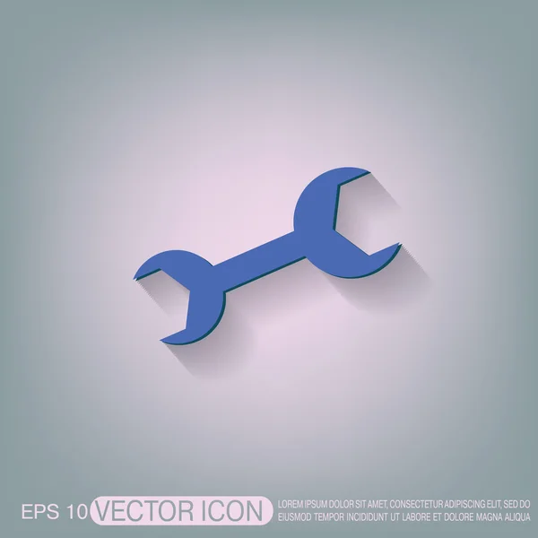 Wrench, symbol settings — Stock Vector